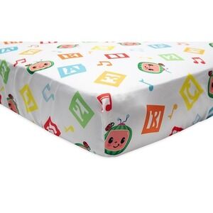 CoComelon Learning is Fun‎ Fitted Crib Toddler Bed Sheet